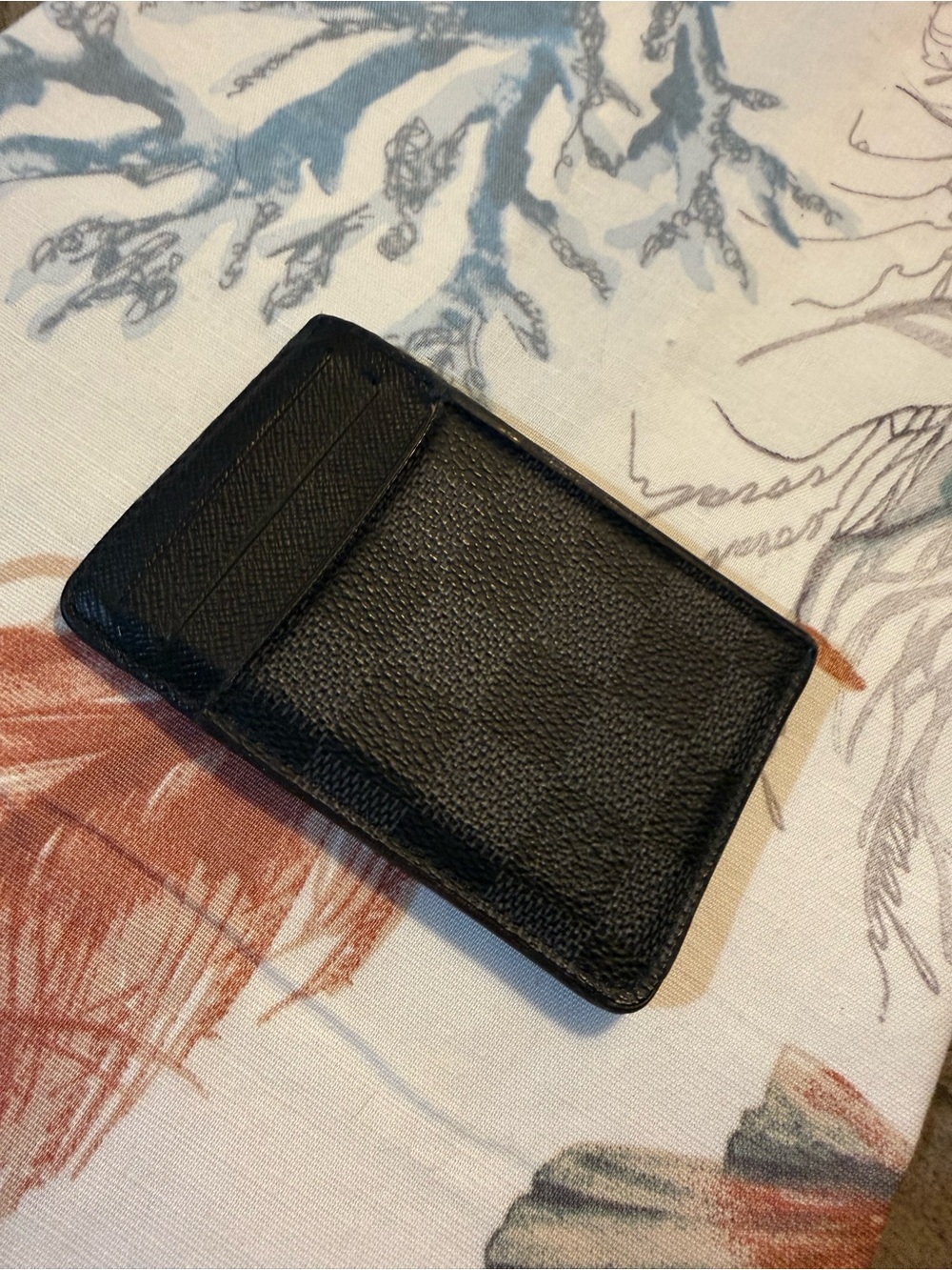 Louis Vuitton Black Damier Card Holder